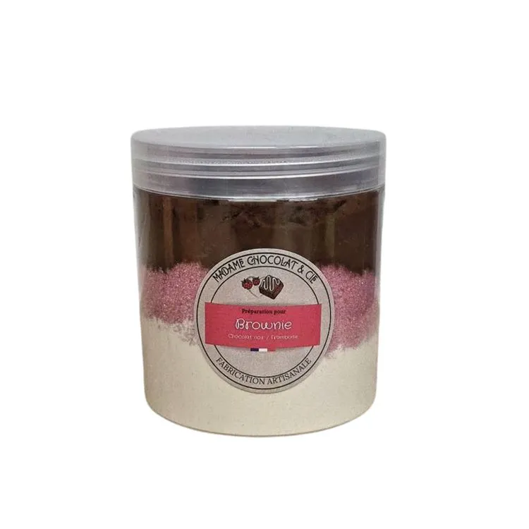 Brownie p&eacute;pites framboise /chocot noir Joyeux anni