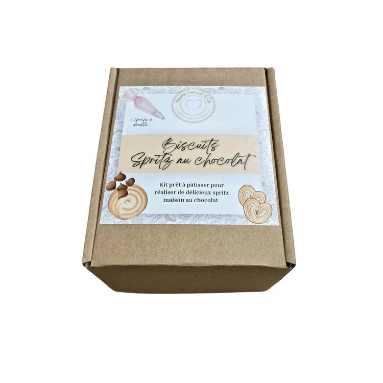 Coffret Biscuits Spritz au chocolat