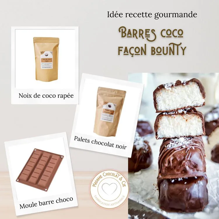 Lot Barres coco fa&ccedil;on bounty