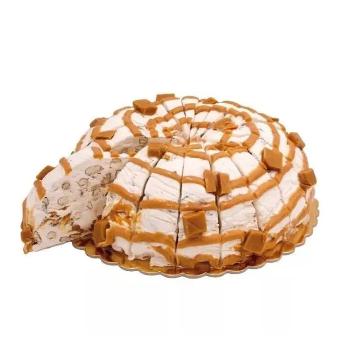 Nougat caramel beurre salé en part 