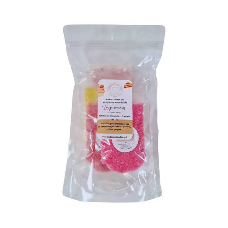 sachet assortiment 6 sucres 50G Les gourmandises