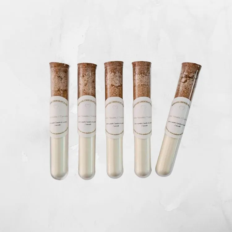 fioles latte noisette / cannelle  X5