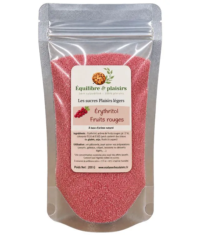 &eacute;rythritol fruits rouges 200g