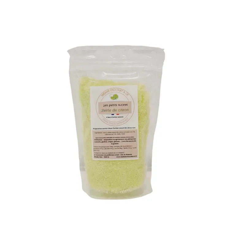 sucre zeste citron vert 200G