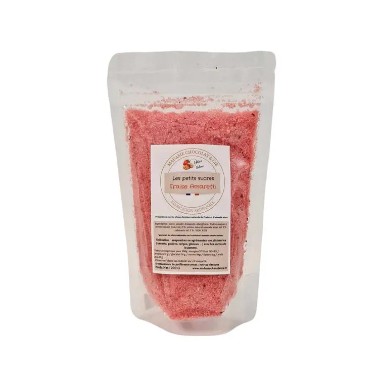 sucre fraise amaretti 200G ANTI GASPI