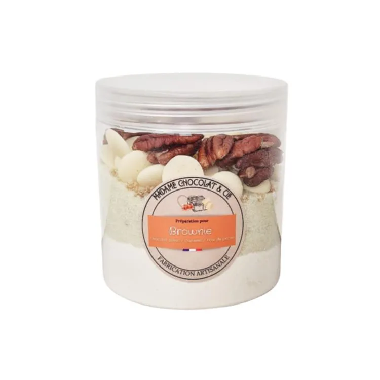 Brownie choco blanc / caramel / p&eacute;can Joyeux anni