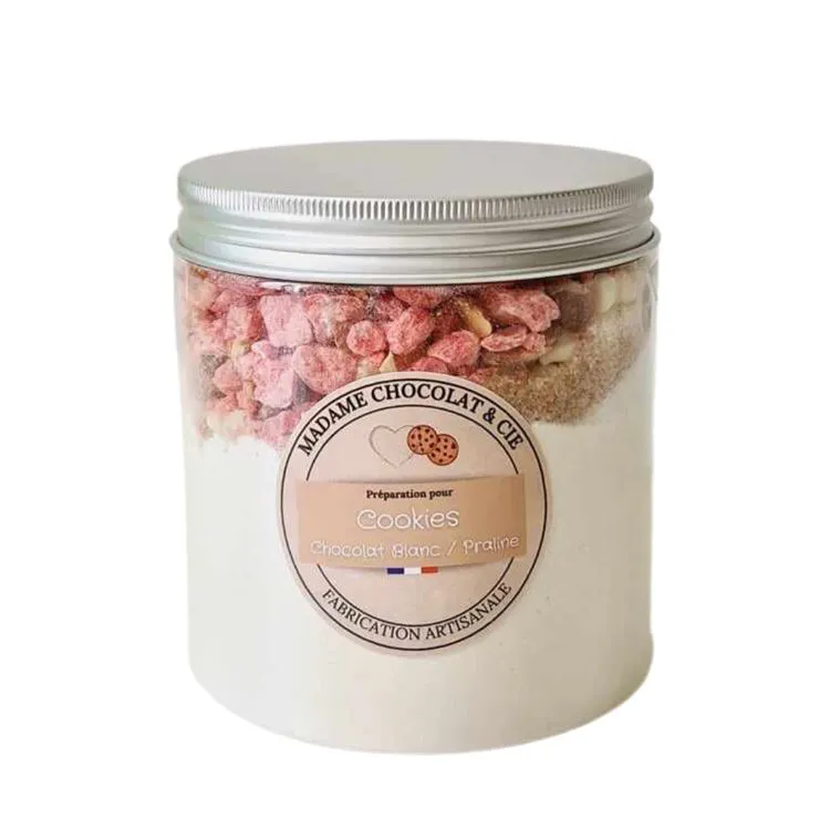 Cookies chocolat blanc / pralines Joyeux anniversa