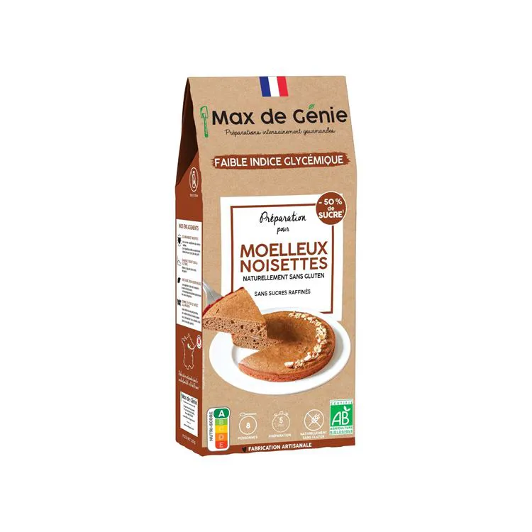 Moelleux noisette sans gluten