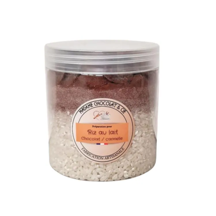riz au lait  chocolat / cannelle