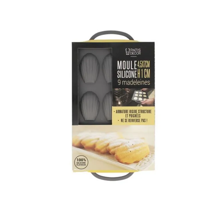 Moules 9 madeleines silicone