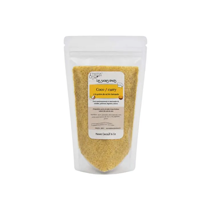 sucre &eacute;pic&eacute; coco curry