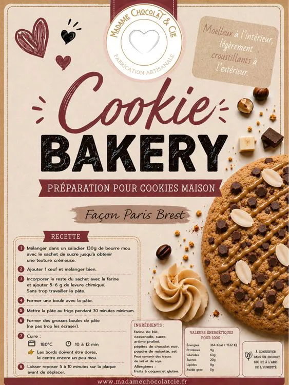Cookie BAKERY fa&ccedil;on Paris Brest