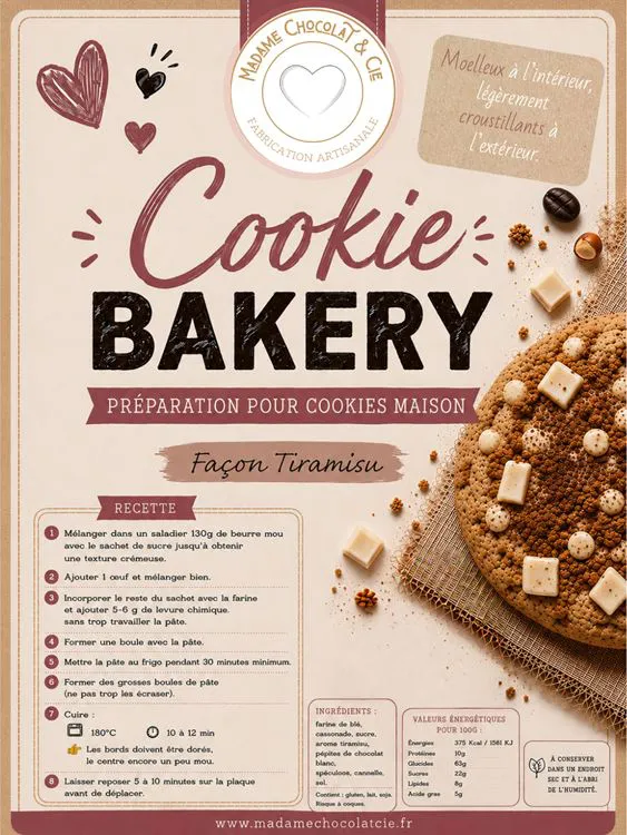 Cookie BAKERY fa&ccedil;on Tiramisu