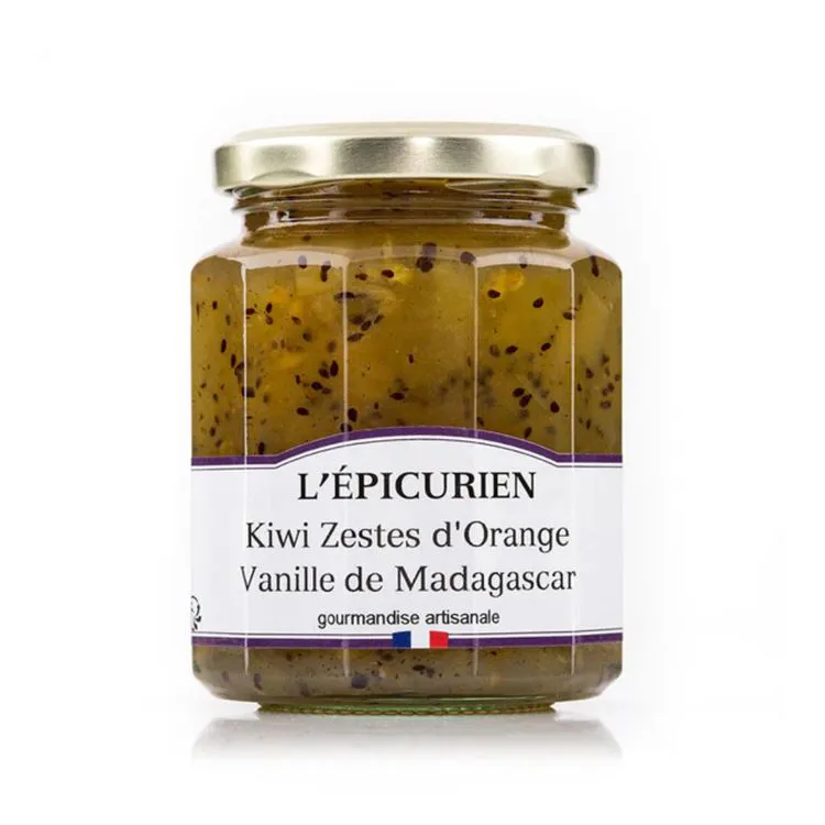 Confiture Kiwi / Zestes d'orange / Vanillle