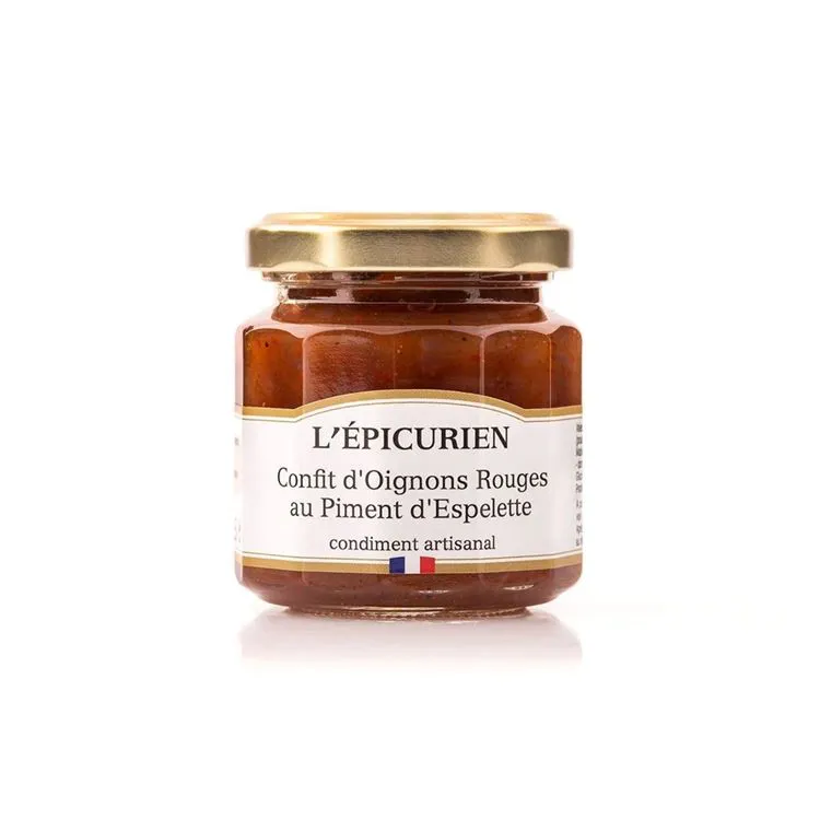 Confit d'oignons rouges au pient d'Espelette
