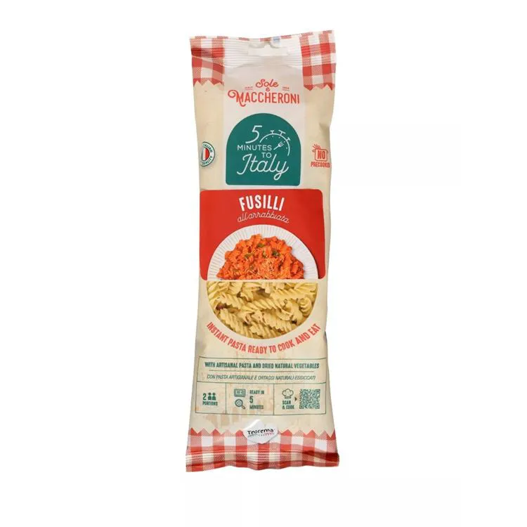 Pâtes fusilli à la sauce arrabiata 200gr