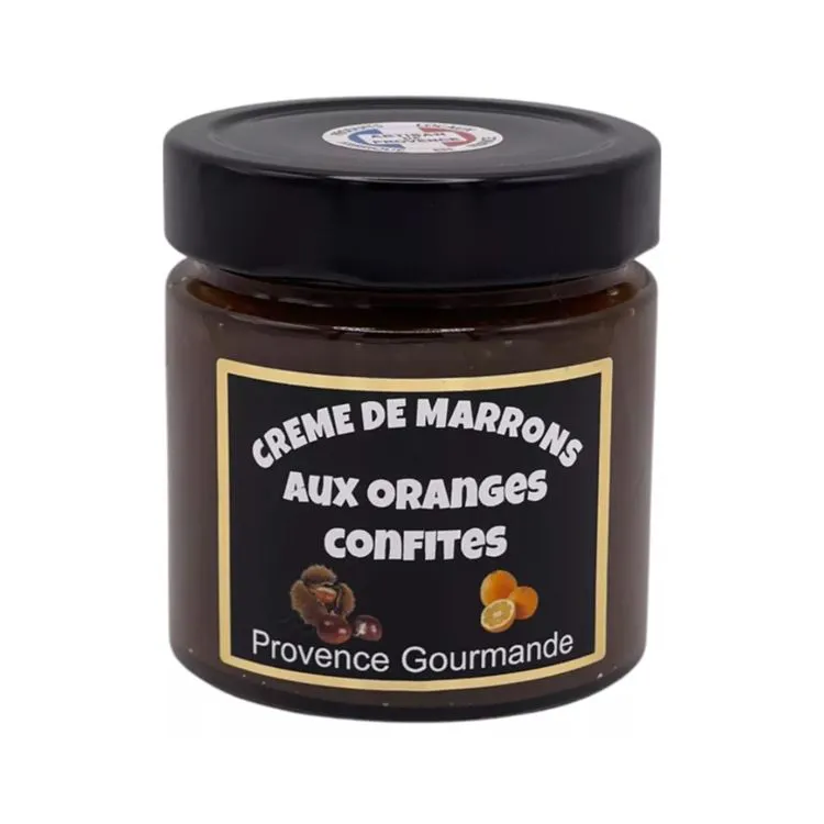 Crème de marrons aux oranges confites