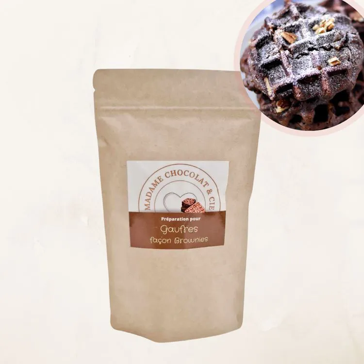 gaufre fa&ccedil;on brownie