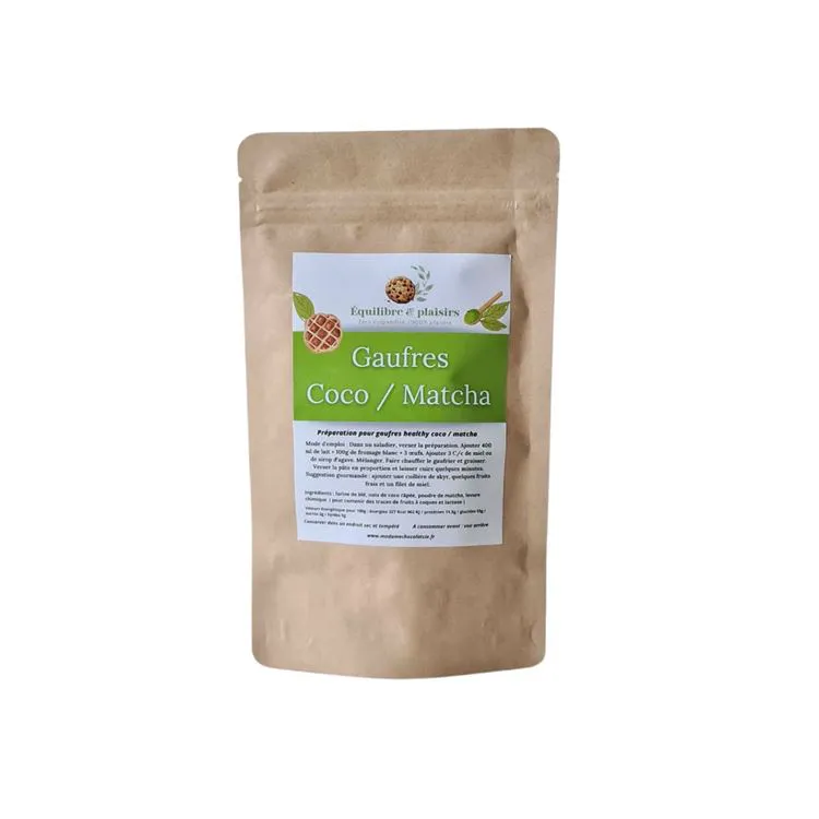 Gaufres coco / matcha