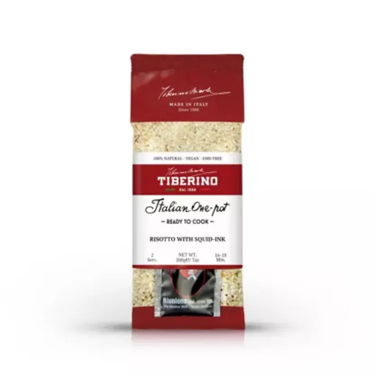 Risotto &agrave; l'encre de seiche 