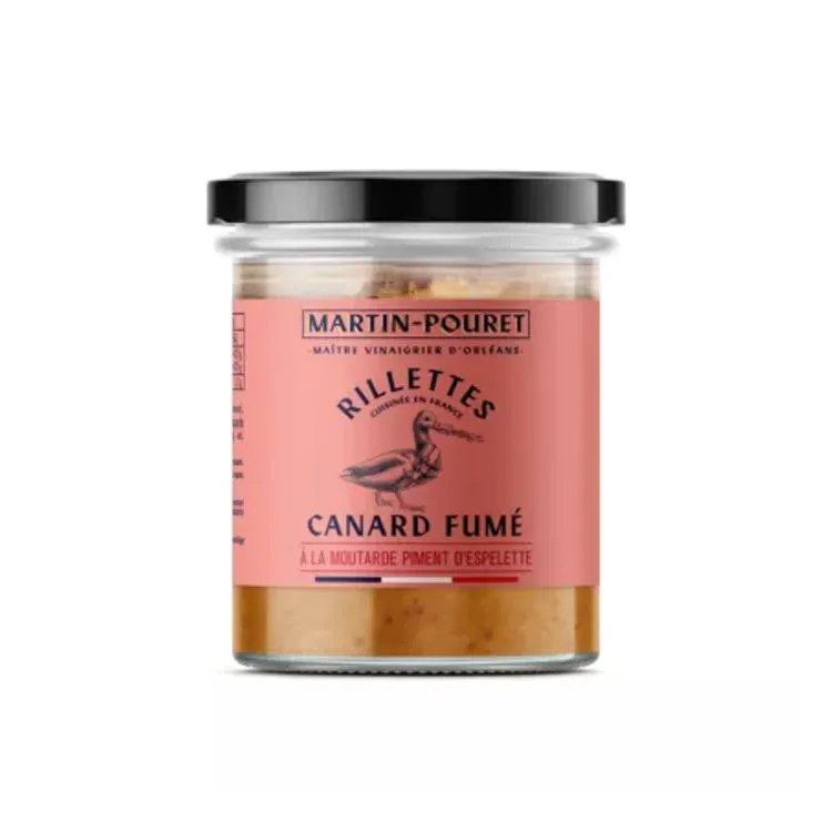 Rillettes de canard fum&eacute; au piment d'Espelette