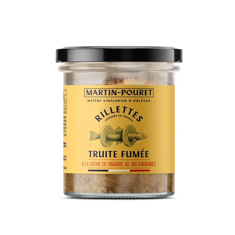 Rillettes de truites au vinaigre d'agrumes