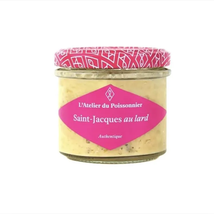 Rillettes de saint jacques au lard