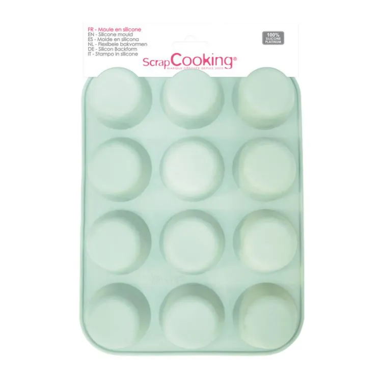 Moule silicone 12 muffins 