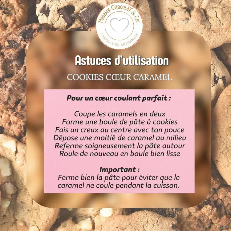 COOKIES C&OElig;UR CARAMEL