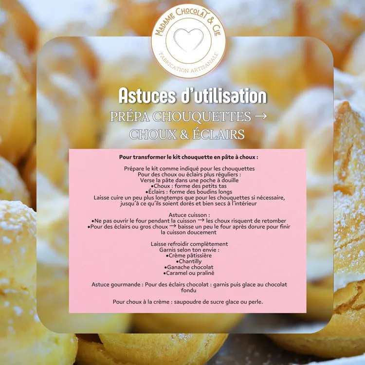 PR&Eacute;PA CHOUQUETTES CHOUX & &Eacute;CLAIRS