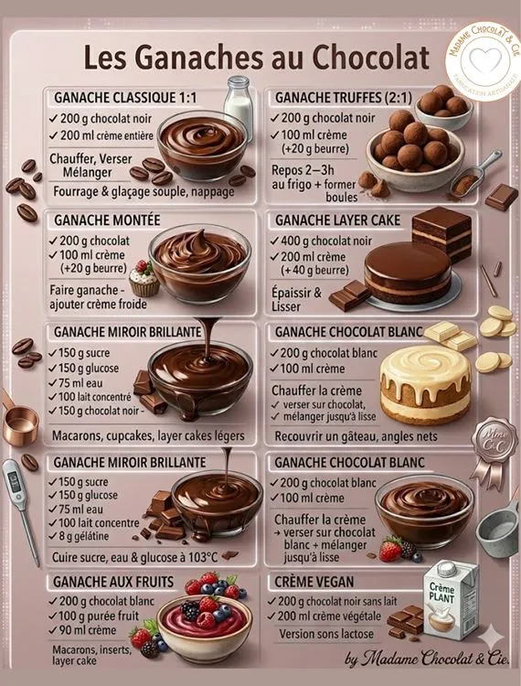 LES GANACHES AU CHOCOLAT