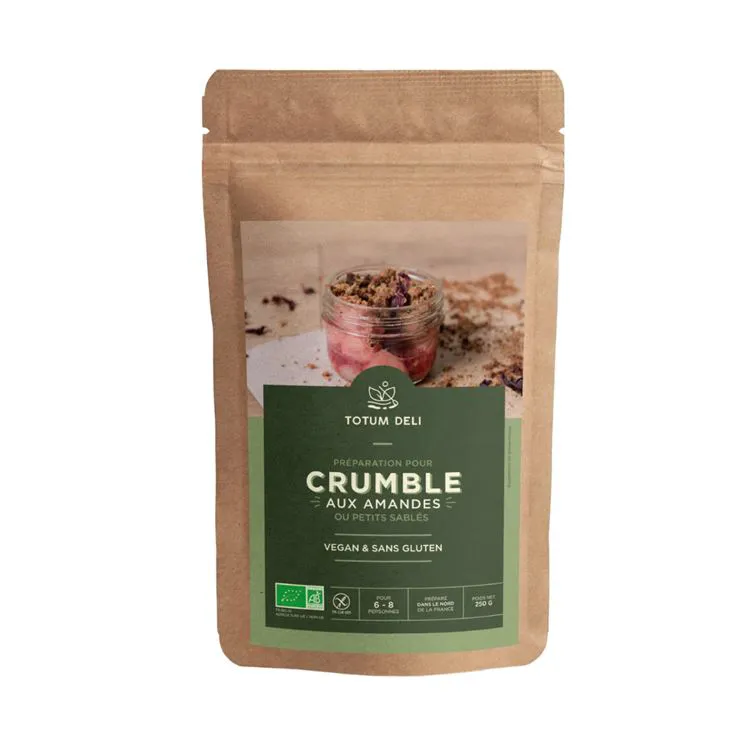 Crumble aux amandes sans gluten